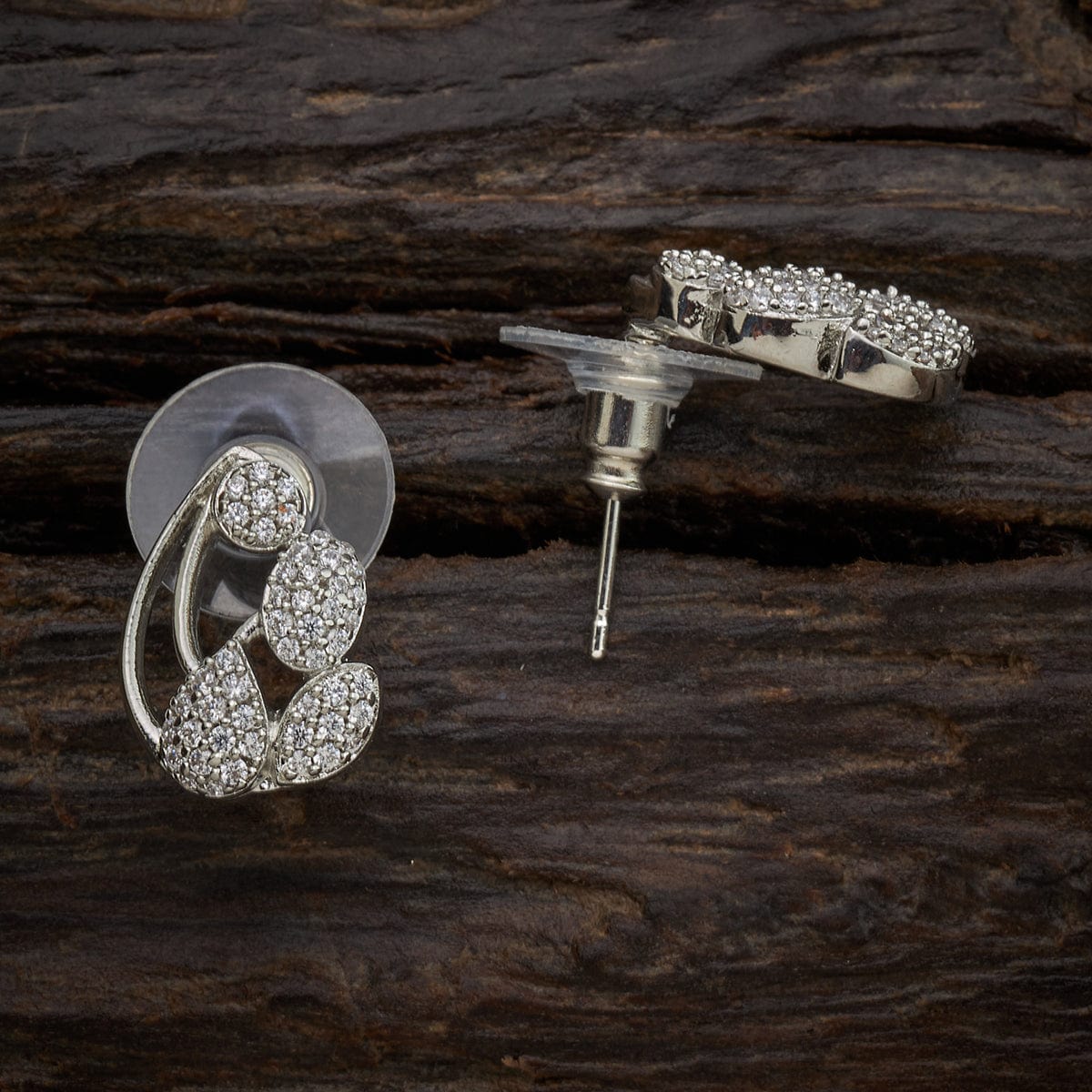 Three-Stone Sparkler Studs | Unique White Diamond Stud Earrings – Marrow  Fine